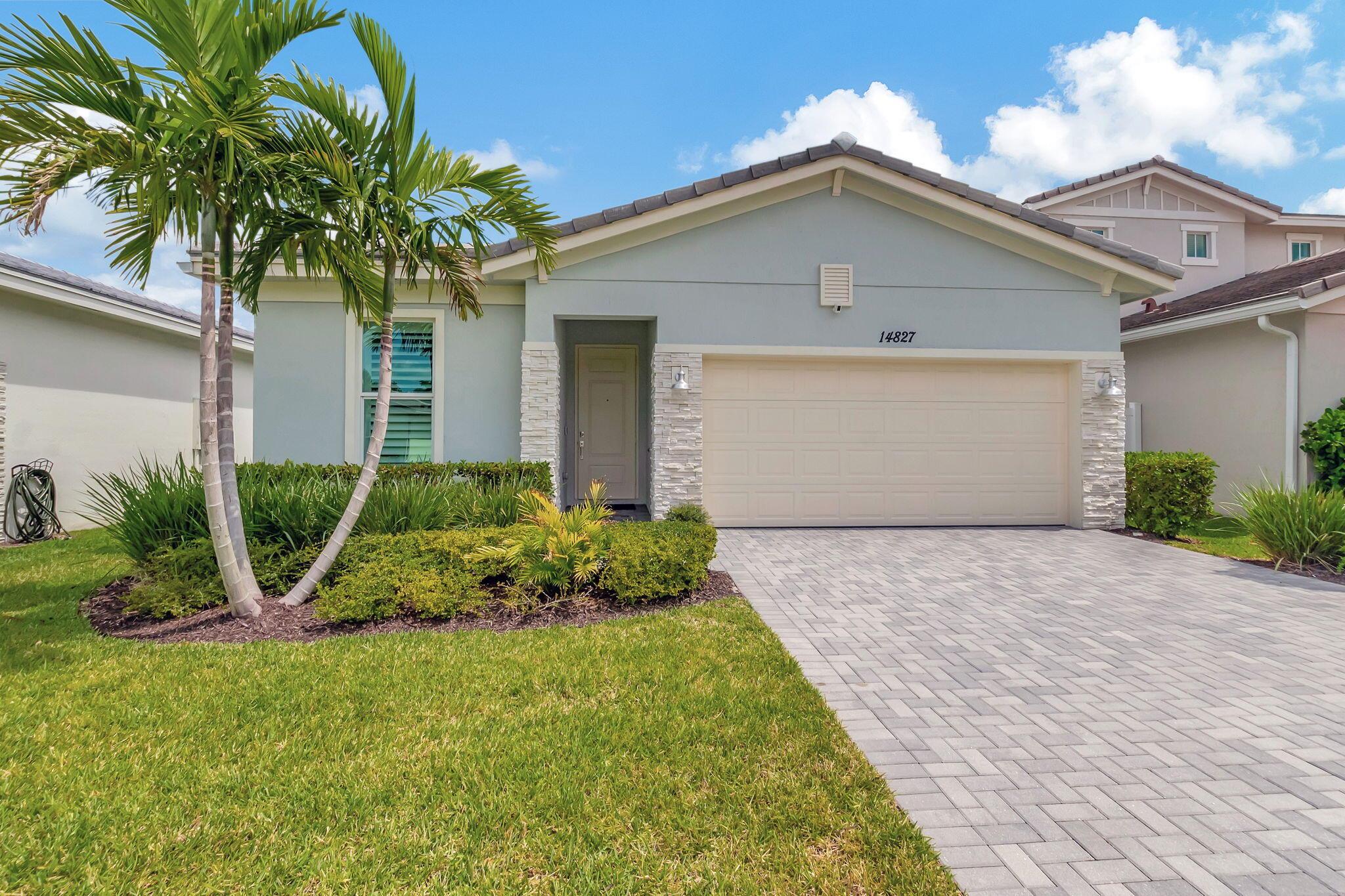 Immaculate turnkey stylish modern 3 bedroom, 2 bath single family home recently built in 2022, located in the spectacular Avalon Trails 55+ active community in Delray Beach. This stunning home boasts upgraded stove, dishwasher, and washer/dryer, open concept, quartz countertops, impact windows/front and garage doors, new ceiling fans, stylish custom made plantation shutters, 2 car garage with epoxy-coated floors, and a heavy-duty storage rack. Impeccable yard fenced to add total privacy.  This beautiful community's features include resort-style clubhouse, pool, fitness studio, game room, tennis, and pickleball. Avalon Trails is nestled conveniently in the heart of Delray, close to Delray Marketplace, and the Villages of Oriole shopping plaza while being just 15 minute drive from the beach Downtown Delray with all its boutique shops, restaurants, and bars is only 15 minutes drive.  A location where you have all the privacy and tranquility, and yet minutes away from everything Delray Beach has to offer! Property be rented straight way.