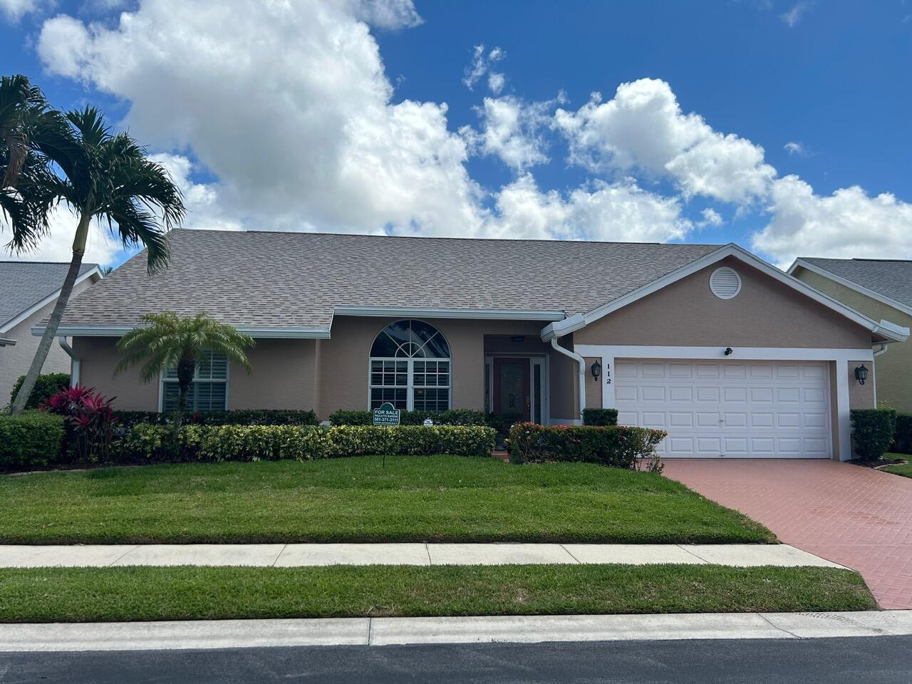 Best location In the highly desirable section of Indian Creek-Eagle Ridge.  Amazing view of the course at Golf Club of Jupiter.  Enjoy the view w/o the high fees of other Golf communities.  Renovated/pristine condition. New Roof 2023; A/C 2022; Electric Panel 2022; Hot Water 2019. Diagonal 20 inch tile thruout. Open Kitchen w/ New LG  Appliances. Comm Pool. Low HOA Fee - $215/Mo incl: Lawn maintenance, cable,wifi. Built-ins in all closets. Laundry Rm. Storm Impact windows & sliders. Interior Plantation Shutters. Oversized extended Scr Pavered Patio overlooking the 3rd tee. Built-ins in 2 car garage & epoxy flooring. Enjoy the lush green vu while you sip you AM beverage on your patio & your beverage of choice at evening time as you relax at the end of the day.  A hidden Jupiter Jewel !