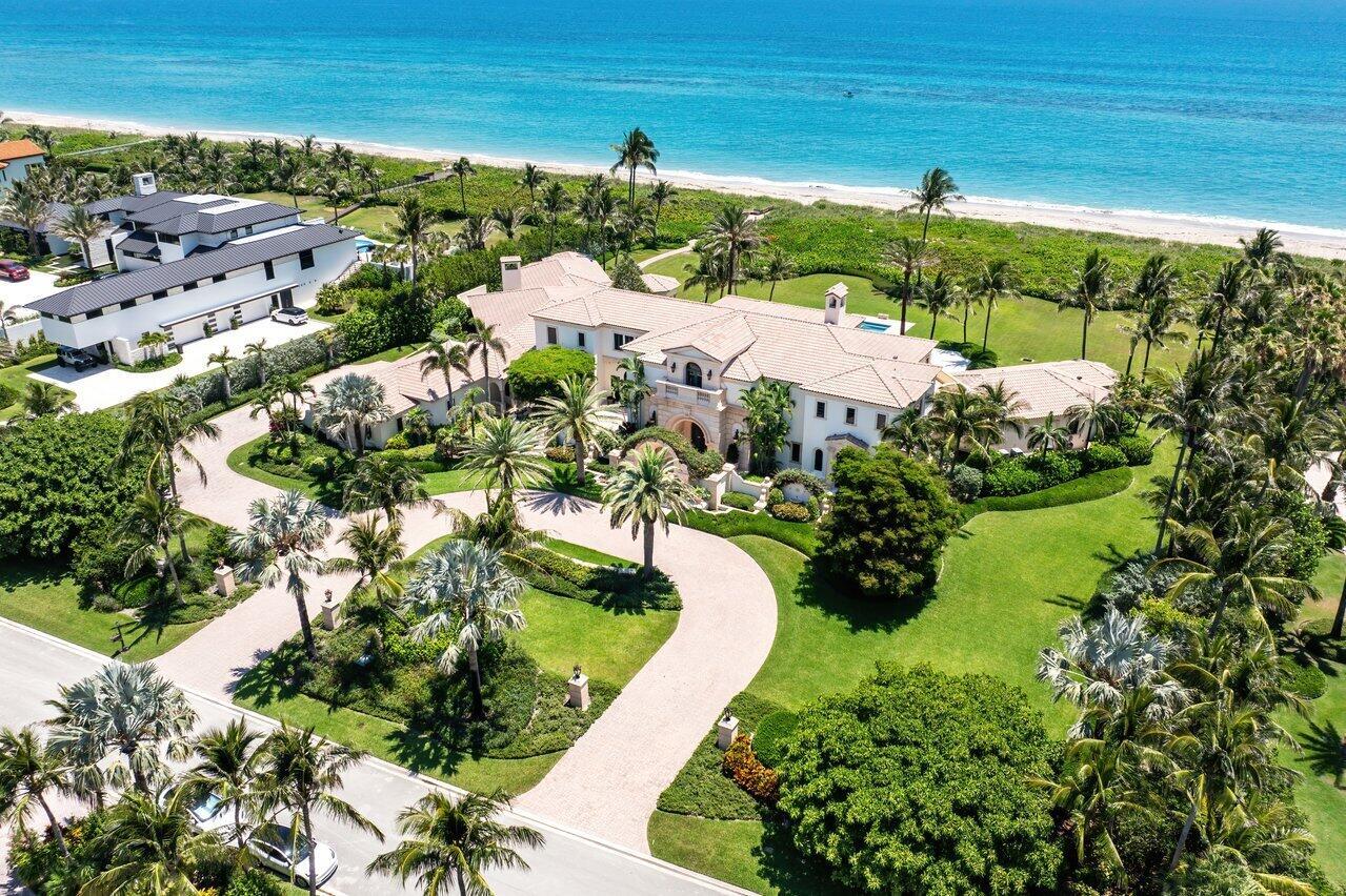 An oceanfront masterpiece, this Mediterranean estate seamlessly blends old-world charm w modern luxury. Designed for both grand entertaining & intimate family moments, the home boasts 2 private guest wings, each with a kitchenette & breathtaking ocean views. Opulence abounds throughout, from the handsome marble floors & stately columns to the paneled library, intricate crown moldings, & sweeping circular staircase. A media room, elevated living room, & formal dining room offer elegant spaces for gathering, while the gourmet kitchen w a butler's pantry & the family room w a fireplace provide a warm, inviting atmosphere. The luxurious master suite, along w every room in the home, enjoys unparalleled vistas of the Atlantic Ocean. Nestled within a secluded 2-acre estate w 300 ft of pristine beachfront, this home is a private oasis where luxury and tranquility meet.

Sailfish Point offers the ultimate Florida resort lifestyle w/ its oceanfront country club, fine &amp; casual dining, Har-Tru tennis courts, Jack Nicklaus ''Signature'' golf course, state-of-the-art fitness center &amp; spa, helipad, 1.5 miles of gorgeous beach. Sailfish Point is also located within minutes of a private airport suitable for landing large private aircraft - Witham Field - Stuart Florida w/ US Customs on-site.