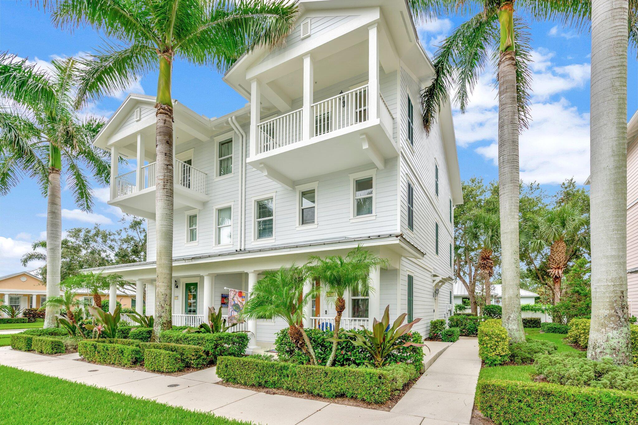Experience the perfect blend of work and life in this stunning live/work multi-zoned townhouse located in the highly desired Abacoa neighborhood. This Key West style townhouse in Mallory Creek offers flexibility with a ground floor perfect for your business or as an additional living space. Enjoy lake views from this 3-story gem featuring 2 master bedrooms with full baths on the third floor. The neighborhood amenities are steps away, including an updated fitness center, rec room, and two heated pools. Store your car and golf cart in the two car garage and enjoy the Abacoa community featuring golf clubs, the Roger Dean baseball stadium, Downtown Abacao, hotels, beautiful parks with recreation, and so much more.