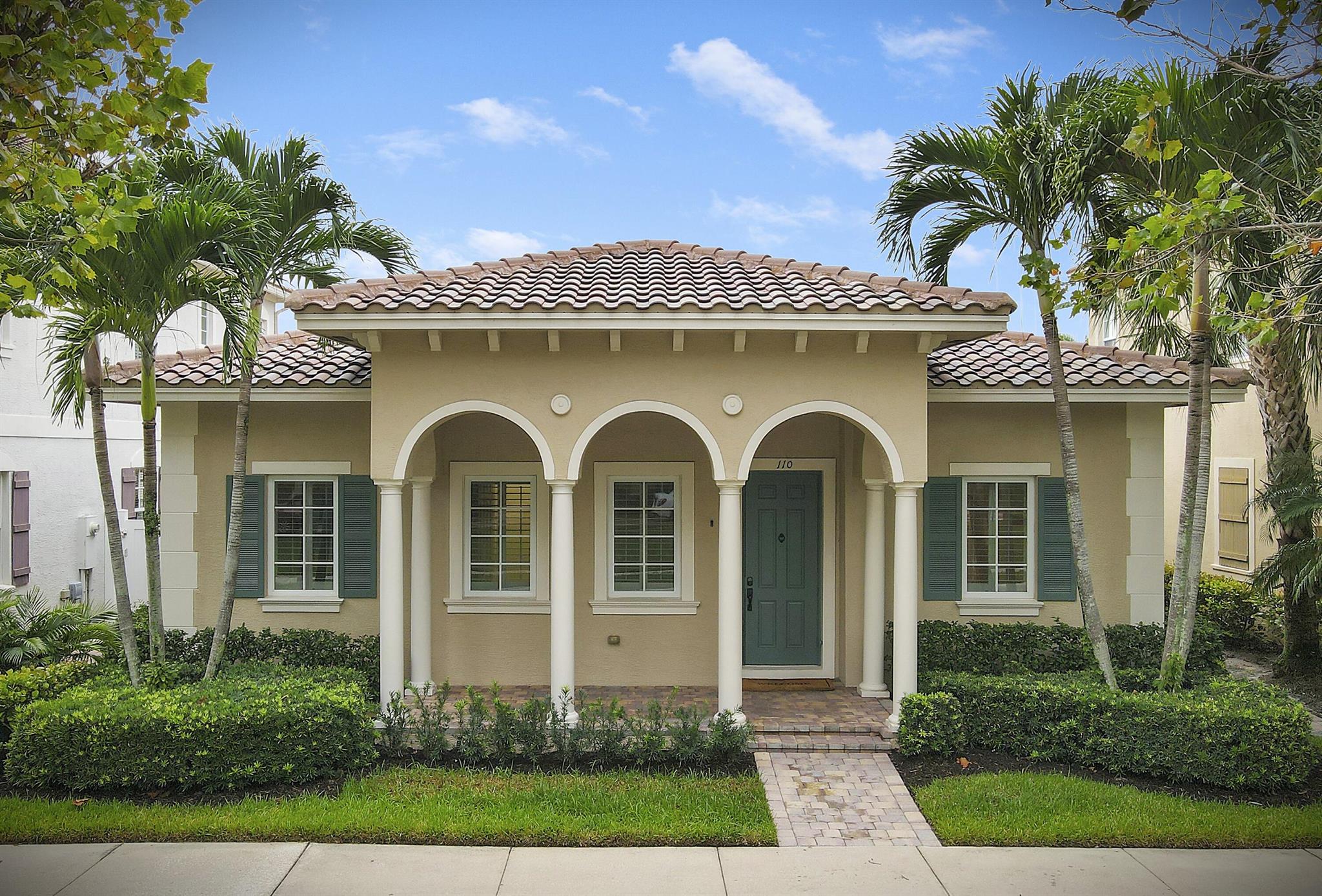 Welcome home!  Your Florida oasis in the highly sought after community of Canterbury Place in Abacoa awaits. Step into this beautifully and meticulously maintained rarely available single story 4 bed, 2.5 bath pool home. The interior boasts 11-foot ceilings, complete impact glass and doors, crown molding, & wood plantation shutters. The spacious kitchen features new quartz countertops and sink, large wood cabinetry, & upgraded stainless steel appliances. The backyard oasis boasts a heated saltwater pool built in 2022 with no detail overlooked.  Upgrades throughout the home include secondary bathroom remodel, powder bath remodel, custom closets in all bedrooms, 2022 A/C, 2021 hot water heater, new quartz kitchen countertops, garage floor epoxy coating, new alarm system, & ring camera Situated directly in front of open green space and just a short walk to the Canterbury Place clubhouse, gym, heated pool, and picnic area. Plus, enjoy all the amenities Abacoa has to offer, including parks, playgrounds, Town Center shops and restaurants, markets, festivals, Roger Dean Stadium, and more!