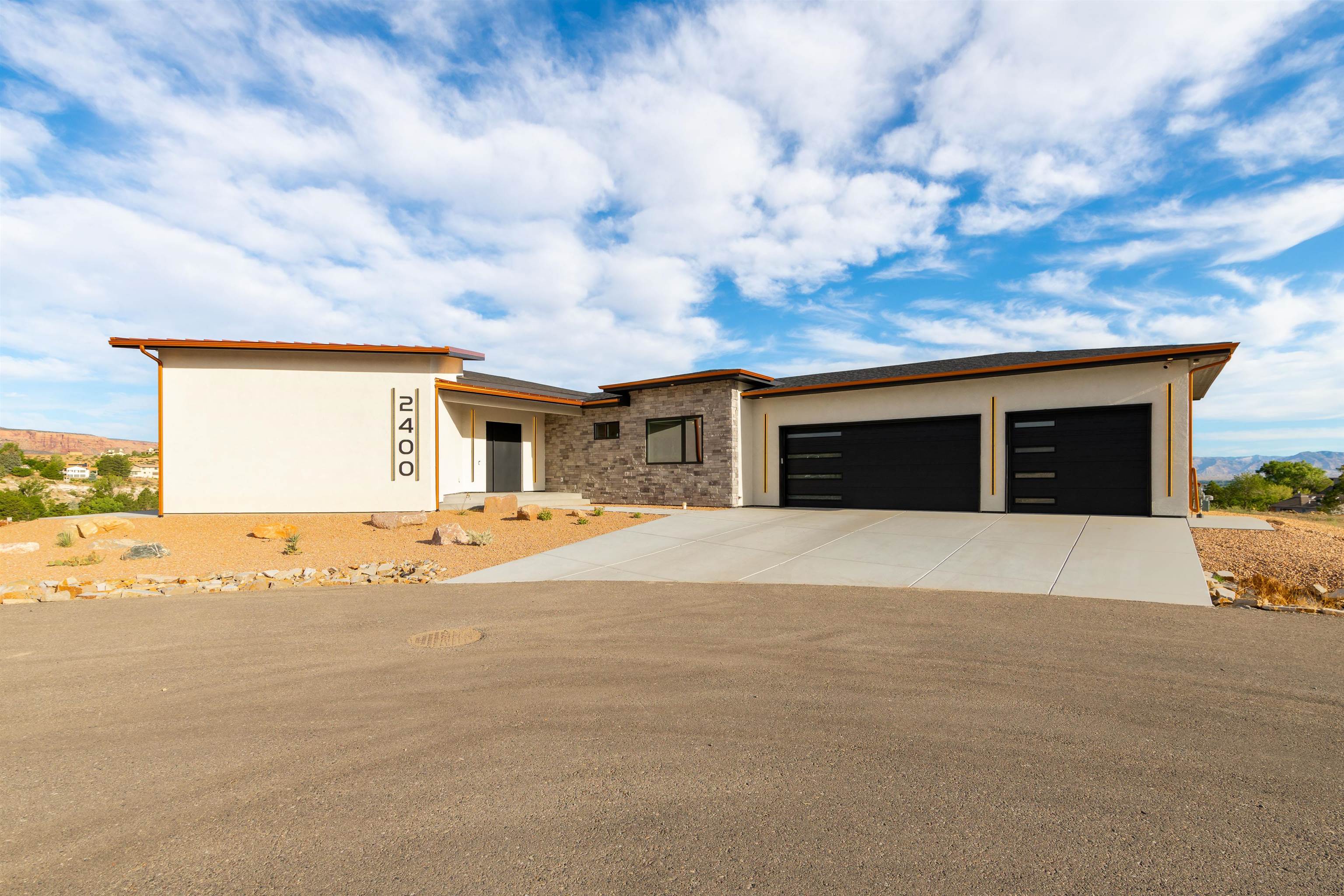 Discover this stunning contemporary desert modern home, perfectly perched to soak in 360 degree views, ensuring privacy on all sides.  This architecturally refined residence is a testament to modern luxury, fully xeriscaped, featuring a serene waterfall and curated indoor/outdoor lighting that accentuates the home's beauty both day and night.  The grand entrance through a sleek pivot door welcomes you into a space flooded with natural light, where large windows showcase the breathtaking vistas. Inside, the home is a masterpiece of design and efficiency, boasting top-tier mechanicals and climate control systems to ensure the highest indoor air quality. Comfort and convenience is catered to with SmartThings home automation. The interior design is both cozy and contemporary, many furnishings included. This home blends exceptional design with state-of-the-art amenities - book your private showing today!