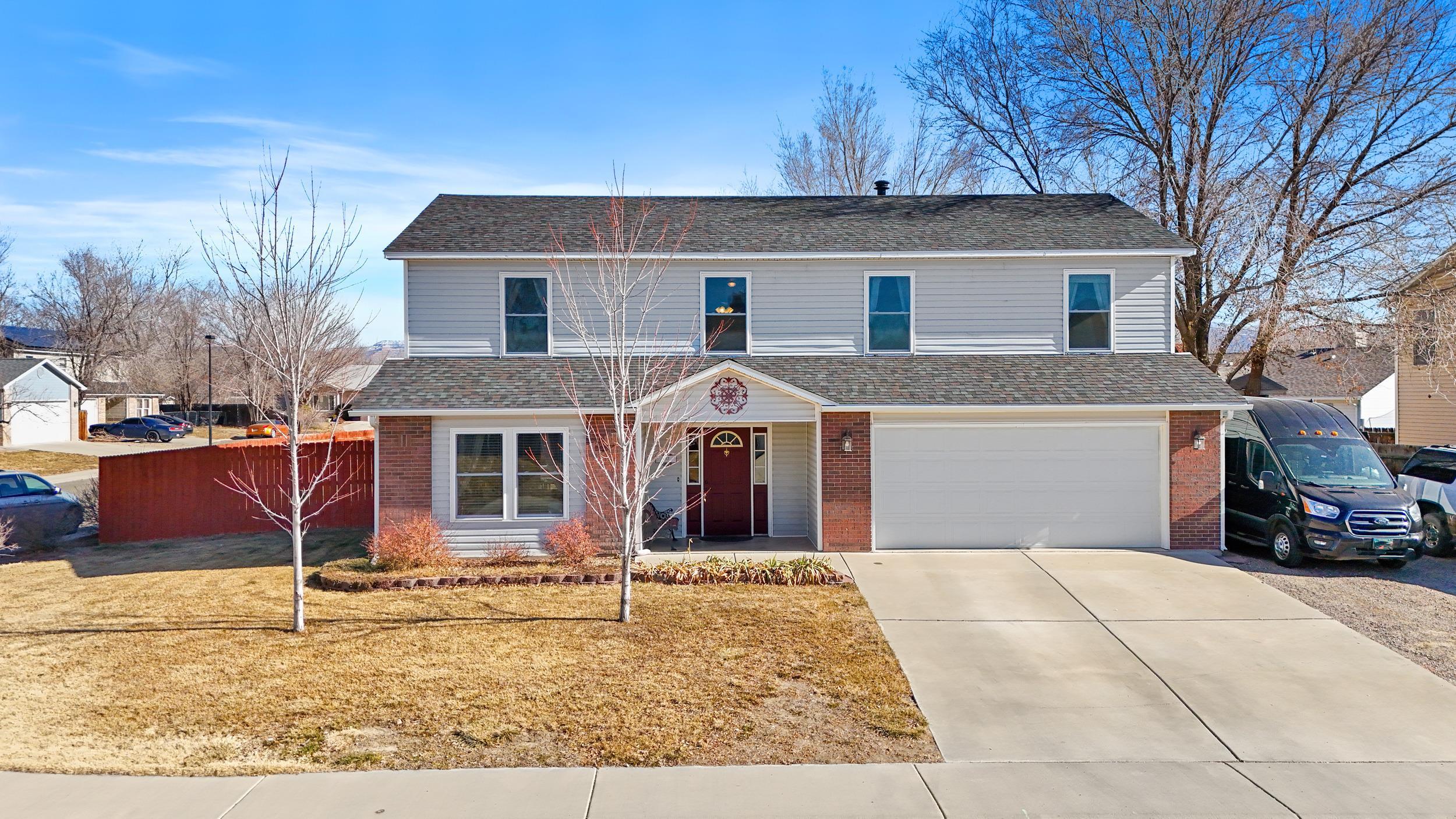 Discover the Perfect Blend of Space, Comfort, and Convenience! Nestled at the end of a peaceful cul-de-sac street, this exceptionally well-maintained home offers a rare combination of charm, functionality, and modern updates. With 2,146 sq. ft. of living space on a .20 acres lot, this property is a haven of comfort and opportunity. The beautifully landscaped yard is a standout feature, offering mature greenery, a sprawling backyard, and an east-facing patio perfectly shaded for relaxing afternoons and evening gatherings. Two oversized storage sheds and RV parking add versatility and convenience for outdoor enthusiasts or those needing extra storage. Step inside to find a thoughtfully designed layout with an all-tile main level that is as stylish as it is easy to clean. The downstairs features a convenient powder room, a spacious laundry/flex room, and ample living space for entertaining or relaxing. The home has been updated with brand-new energy-efficient windows and a roof with a transferable warranty, ensuring years of worry-free enjoyment. All bedrooms are privately located upstairs, including a large primary suite complete with a private bathroom that provides the perfect retreat. The additional bedrooms are generously sized, offering comfort for family or guests. A rare and desirable whole-house fan enhances energy efficiency and keeps the home cool during warm summer months. This home has been meticulously cared for and updated to meet the needs of modern living, including mature landscaping, ample parking, and a spacious, flexible floor plan that offers room to grow. Whether your're enjoying the peaceful neighborhood, the shaded patio, or the ease of maintenance inside and out, this home delivers the perfect blend of form and function. Don't miss your chance to own this one-of-a-kind property in a quiet, desirable location. Schedule your showing today and see for yourself what makes this home so special!