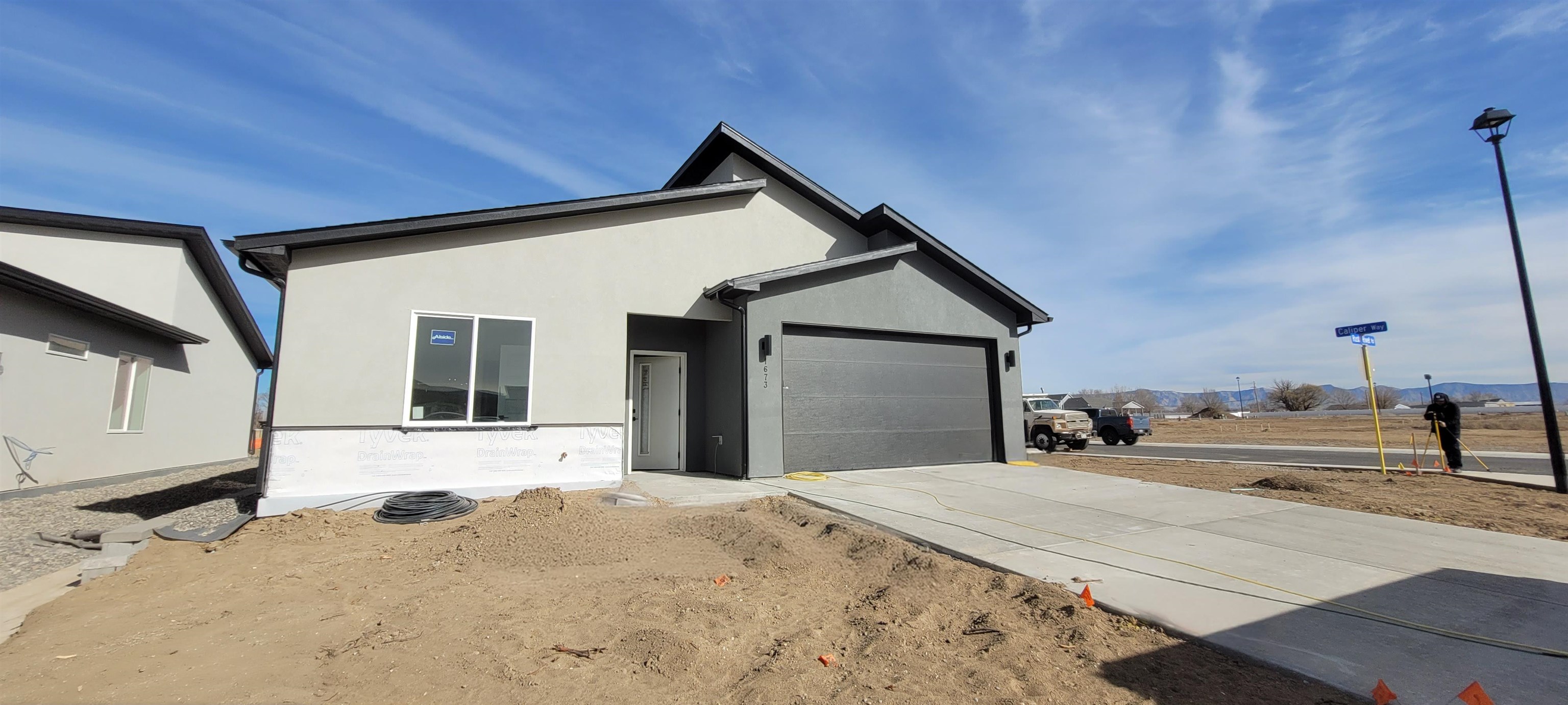 Welcome to Iron Wheel subdivision where affordability meets function!   UNIQUE AND CREATIVE LENDER OPTION THAT MAY SAVE YOU UP TO SEVERAL HUNDRED DOLLARS ON YOUR PAYMENT - NO GIMMICKS - CALL FOR DETAILS!  This one-of-a-kind community will have a wide variety of home types and sizes, a walking path to FMHS & easy access to both GJ & Fruita. Pricing includes xeriscaping & fencing. These well-planned homes offer maximum functional use of space, durable yet beautiful finishes & cute outdoor living spaces that require minimal maintenance. Aspire Floorplan, 1484 Sqft. 3 bedroom, 2 bath, 2 car garage. NO FINISH CHOICE OPTIONS AVAILABLE. Call for details. Estimated completion 2/19/2025.