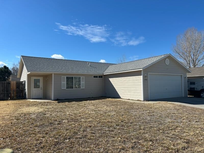 This sweet home is located in a great Fruita neighborhood. Fruita is a premier destination in Western Colorado outdoor recreation including biking and hiking opportunities, festivals, concerts in the park, and farmer's market.  You'll love the fantastic eateries too! This neighborhood affords easy access to parks, schools, downtown Fruita and a short drive north takes you to 12000+ acres of BLM land to enjoy!  About the house: New roof, newer bathroom and kitchen flooring, huge back yard with great patio space, new lighting package and easy care wood laminate flooring through the rest of the house! Primary bedroom features 4 piece bathroom and the living room features new sliding glass door to the back yard. Need RV parking too? We've got it!  Great investment in your future. Call today!