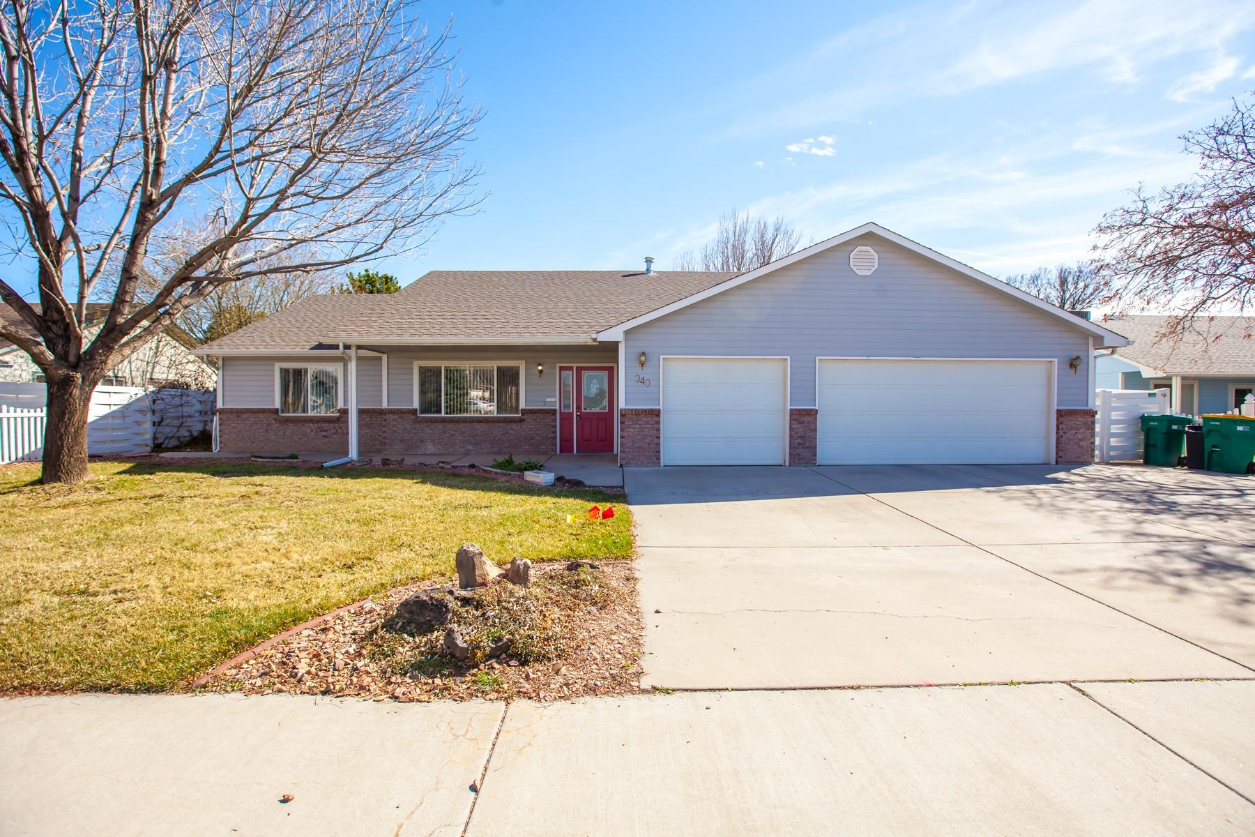 What a gem! Lovely Fruita home in the Orchard Valley West Subdivision. 1800+ square foot Ranch style home with 3 bedrooms, 2 bathrooms, and a 3 car garage. Fantastic Great room, shady backyard, with a covered patio. The primary suite has a 5 piece bath and a large walk-in closet. Centrally located to shopping, hospital, and Rec Center.