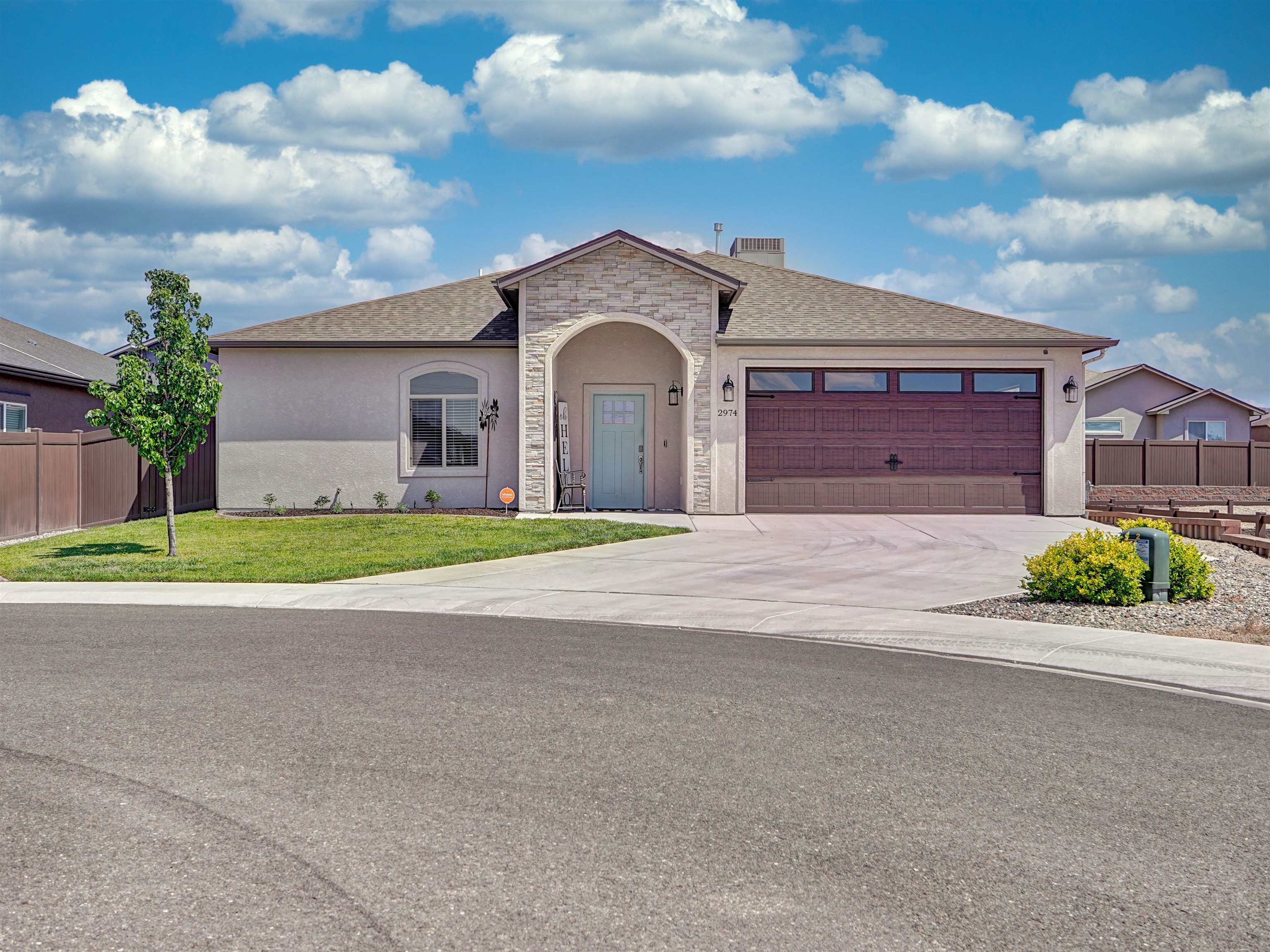 Beautiful Ranch style home in the SE area of Grand Junction. 3 Bedrooms, 2 Bathrooms and an attached 2 car garage. This split floor plan has lots of upgrades including quartz Countertops, Stainless steel appliances, large walk in closets in every room, farm sink, extra canned lighting, Water softener, in house filtration system, Sprinklers on wifi, and fireplace. This house in move in ready and one you will not want to miss.