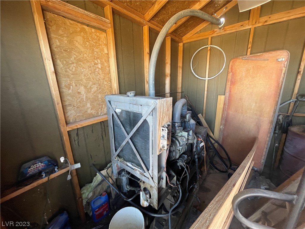 Generator in shed.