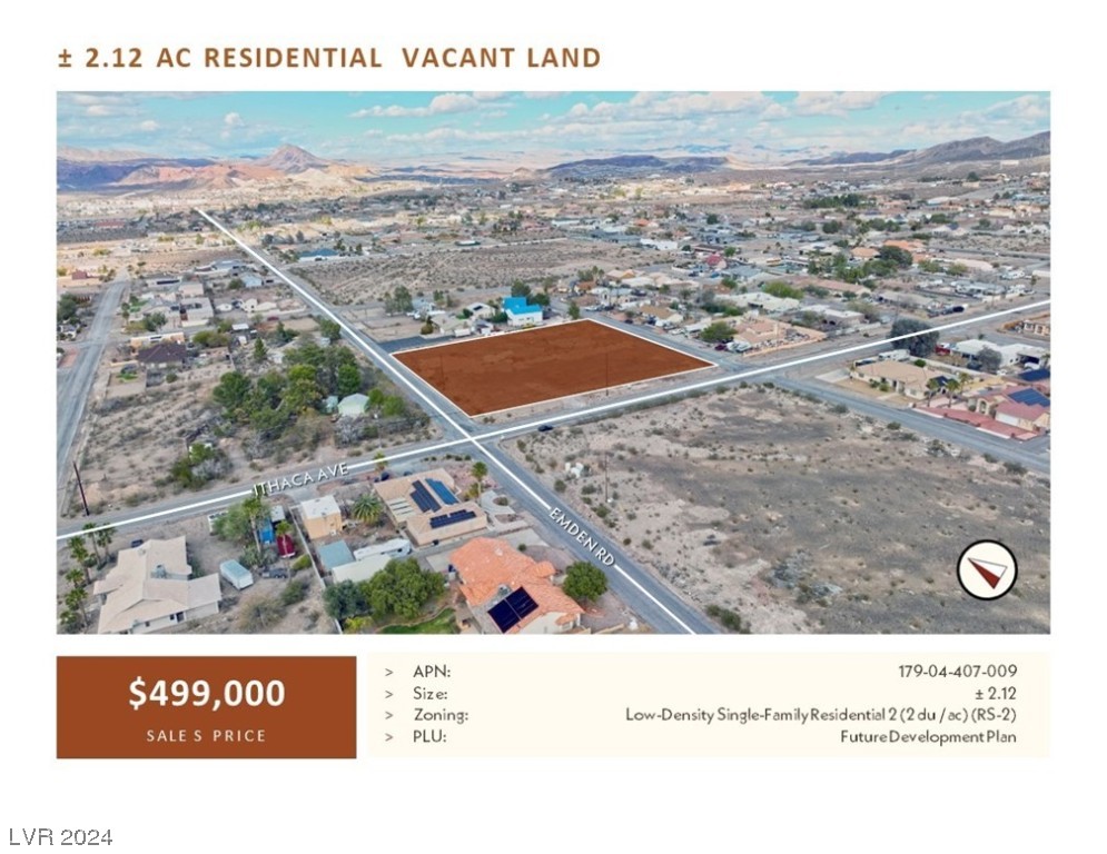 Land,For Sale,Ithaca Ave, Henderson, Nevada 89015,92,347 Sqft,Price $499,000