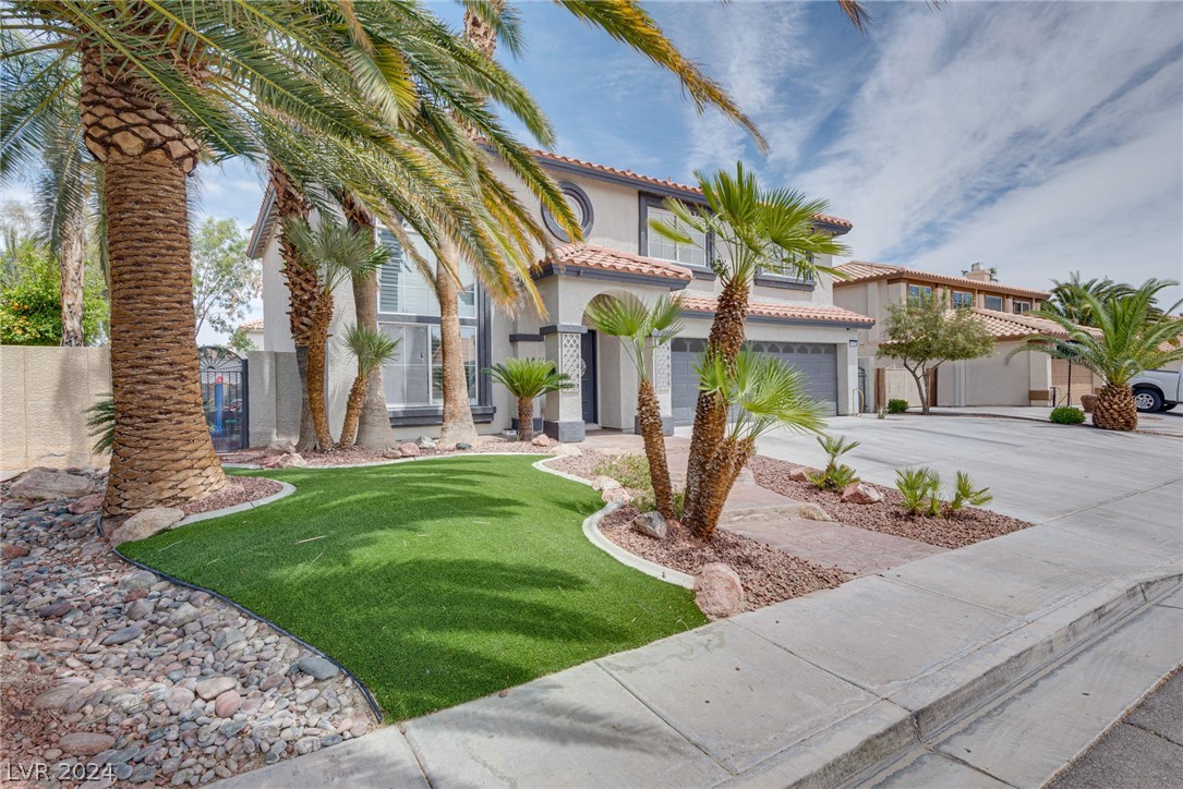 Indulge in the ultimate Las Vegas getaway! This beautifully remodeled 2-story home offers comfort, convenience, and can be sold fully furnished for your ease and enjoyment. With an inviting backyard oasis and prime location, this home has it all. Enjoy curb appeal, RV/Boat parking, high ceilings, and open-concept living. Renovated kitchen and bathrooms ensure luxury living. Entertain effortlessly with a pool table, stunning swimming pool and spa, outdoor bar and grill, and in-ground trampoline. Upstairs, find a spacious home office/loft, grand primary suite, and three additional bedrooms. The upgraded kitchen features stainless steel appliances and ample natural light. Located near the Las Vegas Strip, Allegiant Stadium, and T-Mobile Arena, this home offers the perfect blend of relaxation and excitement.