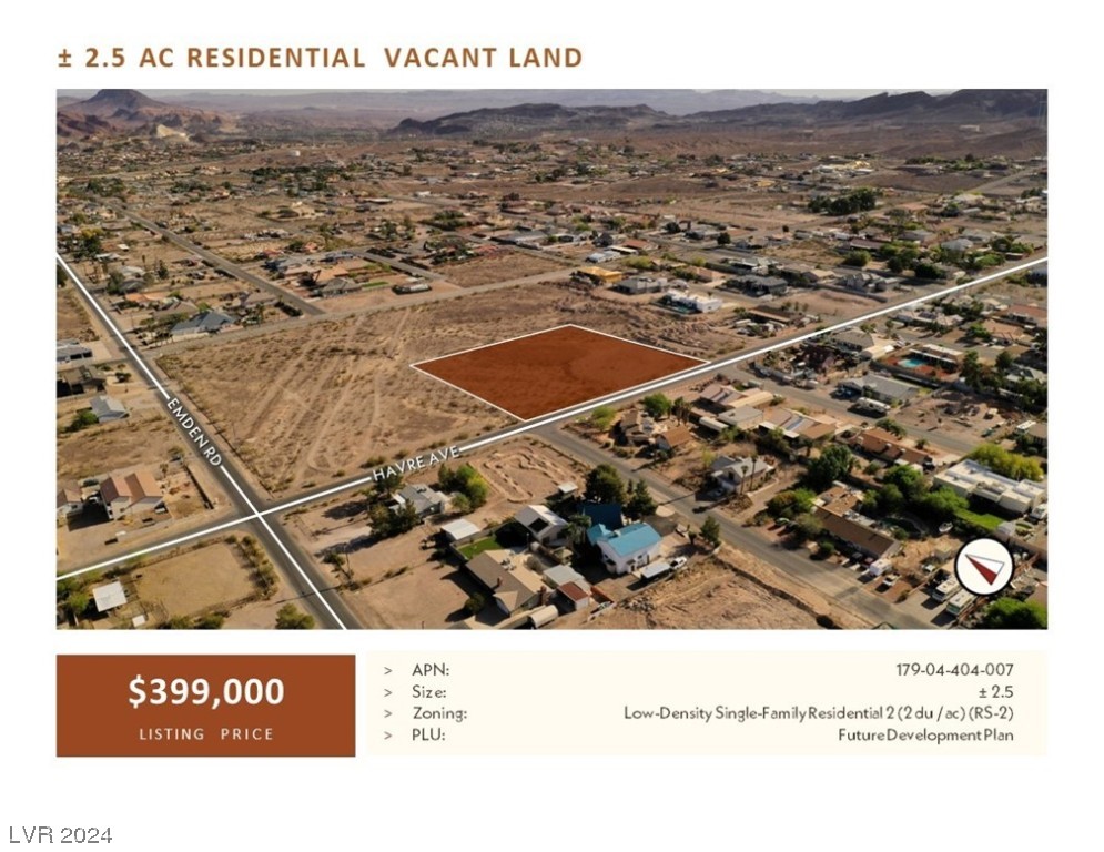 Land,For Sale,Henderson, Nevada 89015,108,900 Sqft,Price $399,000