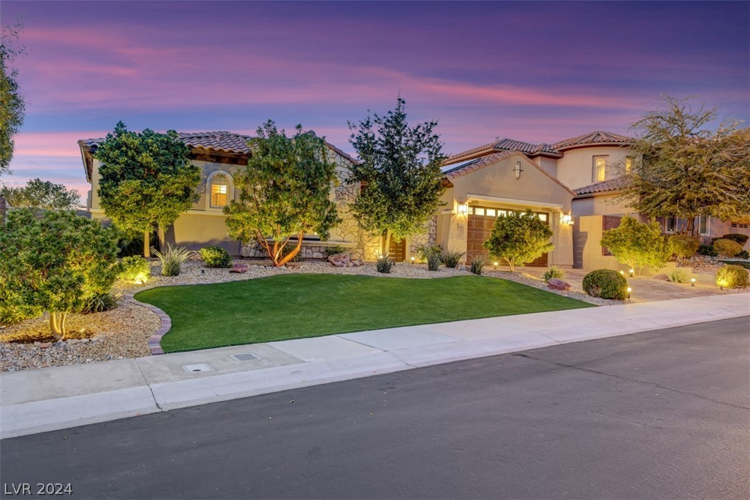 Absolutely stunning in every way possible w/soaring mountain, sunset & city light views! Over $500k invested since purchased in 9/2022. This one-of-a kind, single story 5 Bd, 4.5 Bath "dual great room" (3347 actual sf) home is being sold as a total turn-key package including all interior furnishings, art work, decor , kitchen items, appliances, bedding/linens, all outdoor furniture, TV's & electronics. Everything is brand new. This completely remodeled & updated vacation home was  used only a few times since completed. The quality materials, designer details & visual impact are  too great to list, but the photo gallery tells the story well. Located high up in a  quiet Madeira Canyon gated community location, this 1/4 acre lot home offers total privacy & unobstructed views for 50+ miles. Curb appeal & exterior impact  are equally over-the-top due to all new mature landscaping, central courtyard, pool/spa, outdoor kitchen, fire pit & entertainment features. Low taxes, HOA fees & no LID.