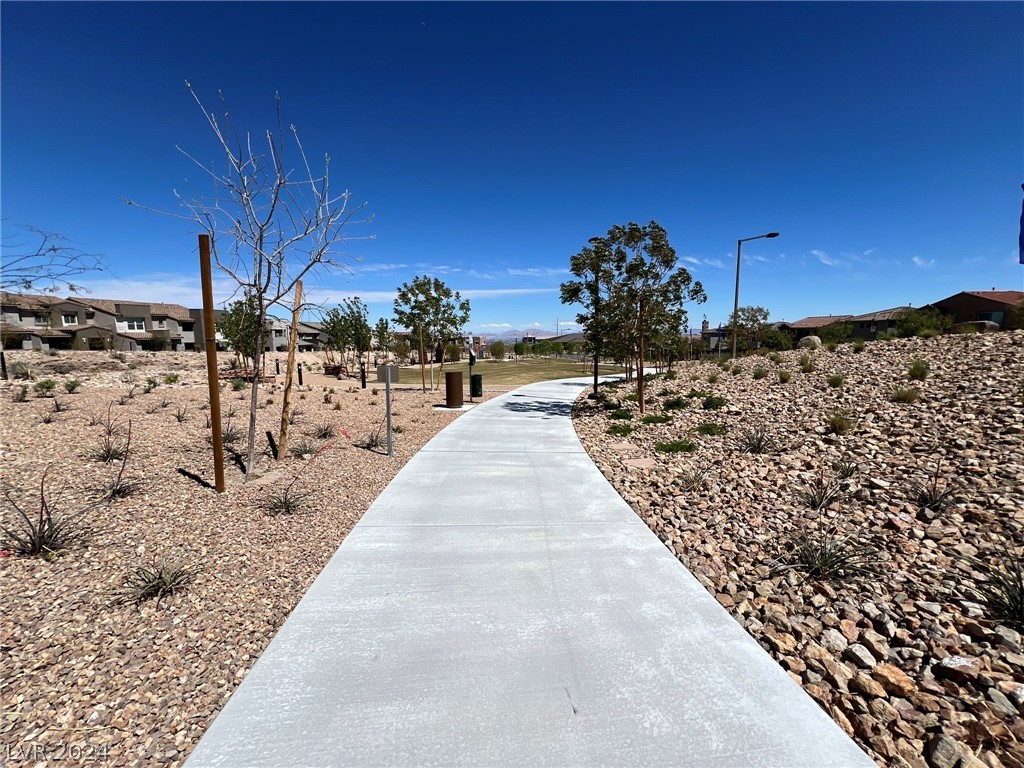 Walking paths in and around community