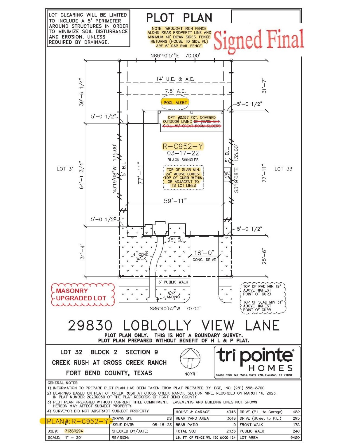 29830 Loblolly Lane  Lane Fulshear TX 77441