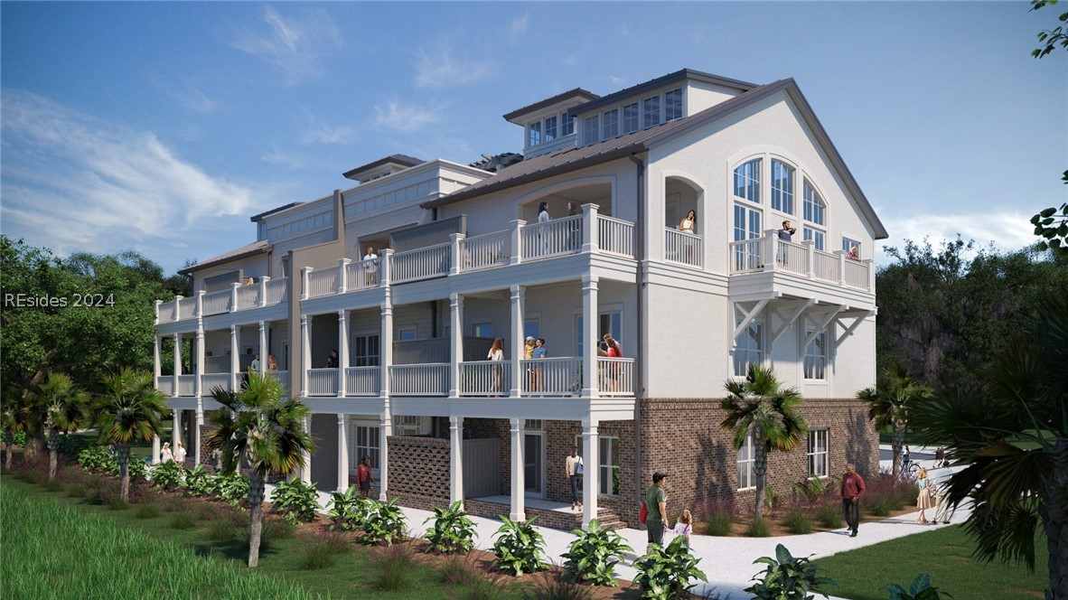 Entertain guests on the rooftop terrace w/a backdrop of the city complete with a fire feature, bar & grill. The Whitehall Point townhomes were designed & meticulously constructed to take advantage of all Beaufort has to offer. From spectacular sunrises, sunsets & outdoor living areas this exceptional 3 Bedroom 3.5 bath townhome overlooking the Beaufort River & Downtown is a rare opportunity to enjoy new construction while remaining on the edge of the hustle and bustle. Offering interior design by Dana Bacher, elevator to the rooftop, 2 car garage, balconies, gourmet kitchen w/Thermador appliances, Visual Comfort lighting & Marvin windows.