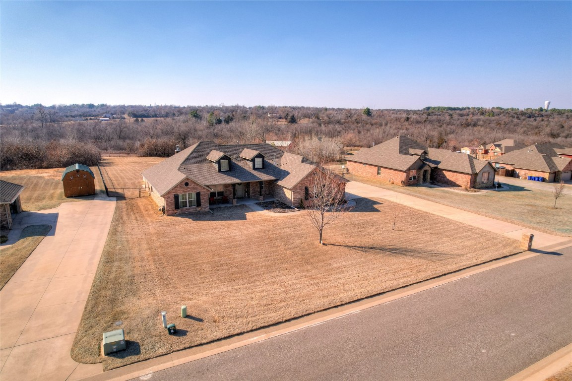 145 Oakridge Drive, Choctaw, OK 73020 view of drone / aerial view