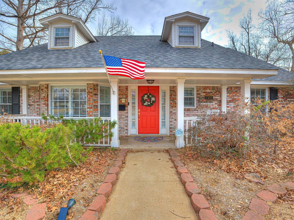 What a Gem in the core of Norman!  This beautiful home is packed with upgrades throughout.  The remodeled kitchen features a gorgeous granite island, new cabinets & is the hub of the home. Kitchen is open to one of the living rooms with a cozy gas fireplace surrounded by quaint built-ins along with a breakfast nook & office area. The formal dining with brick accent wall greets your guests from the front door.  Primary bedroom is on the first level with a masterfully remodeled bathroom with a walk-in shower.  Laundry room was updated as well with new shelves & granite countertop. The sunroom addition was finished the same caliber as the original house.  Sunroom has a wet bar, refrigerator, ice maker & quartz countertops. Upstairs provides 4 bedrooms, one of which could be another entertaiing space or an office.  In addition, seller added an amazing outdoor area with a gorgeous cedar pergola and a commercial grade heater, stone fireplace & built-in grill. Property has a luxurious wrought iron gate (with remote) & a custom white fence surrounds the back yard.  Don't miss out on this special home!