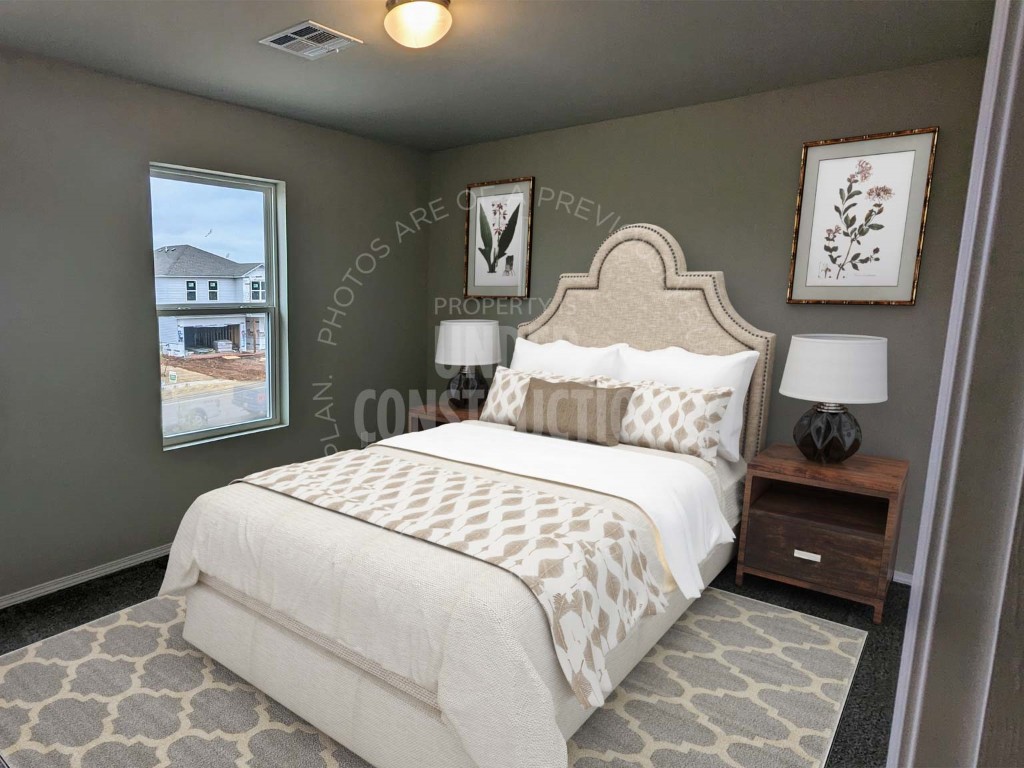 1128 Stallion Drive, Guthrie, OK 73044 view of carpeted bedroom