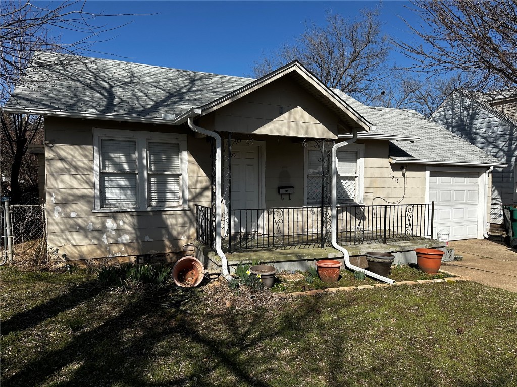 Great investment opportunity! 3 bedroom 2 bath home in the heart of okc. Located just minutes from Penn Square Mall, The Plaza, and many other dining and shopping districts. The front part of the home features original hardwood floors and updated kitchen with newer countertops, backsplash, and cabinets. The primary bedroom has an en suite bathroom and double closets. The backyard is fully fenced and has a large covered back patio. Come see this one quick!