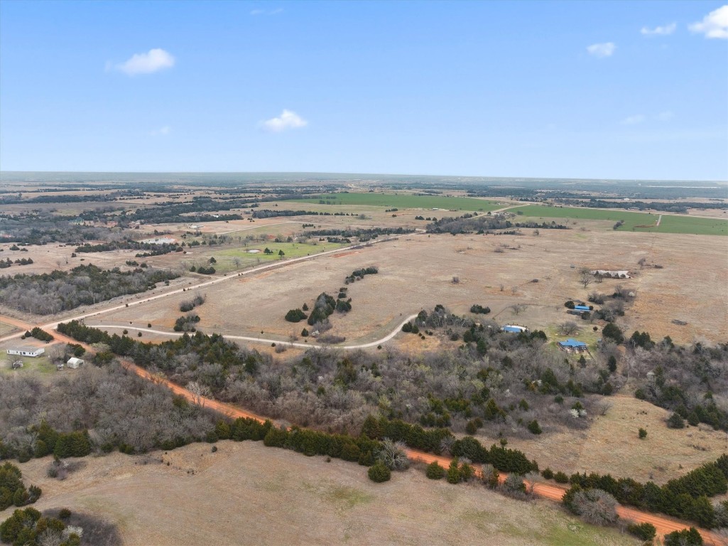 4970 N Westminster Road, Guthrie, OK 73044 aerial view with a rural view