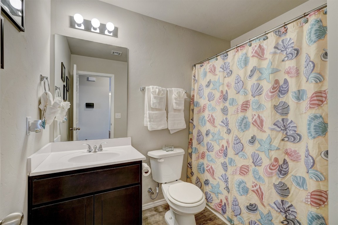 1316 Peridot Lane, Noble, OK 73068 bathroom featuring toilet and oversized vanity