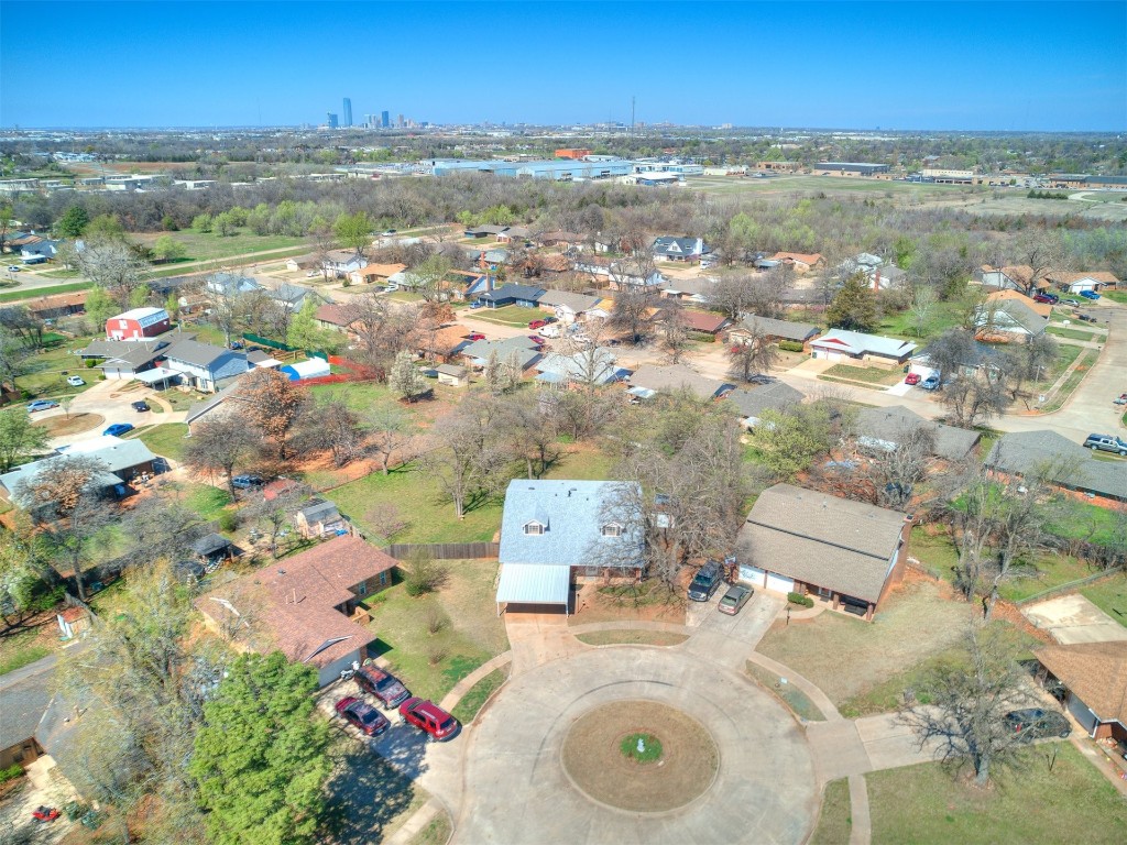 3421 Simmons Drive, Del City, OK 73115 view of bird's eye view