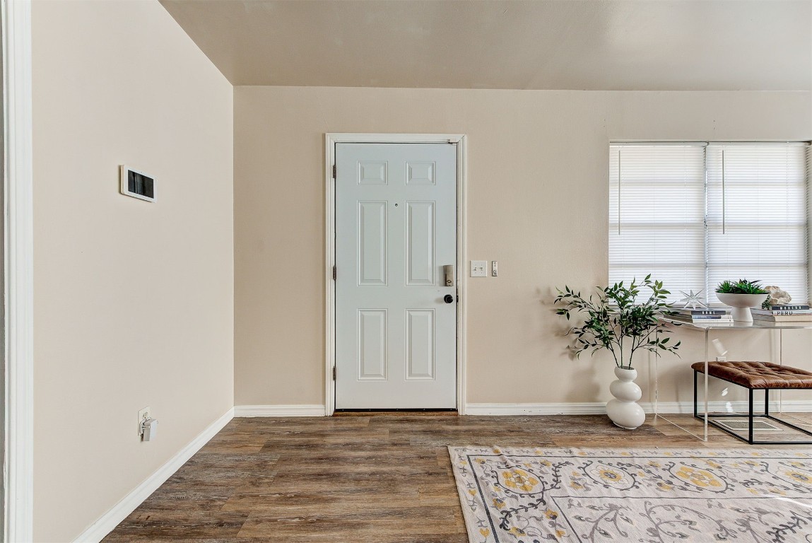 3022 NW 20th Street, Oklahoma City, OK 73107 entryway with hardwood / wood-style flooring