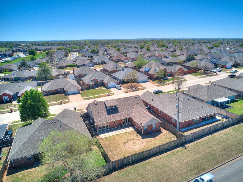 1013 SW 126th Street, Oklahoma City, OK 73170 view of drone / aerial view