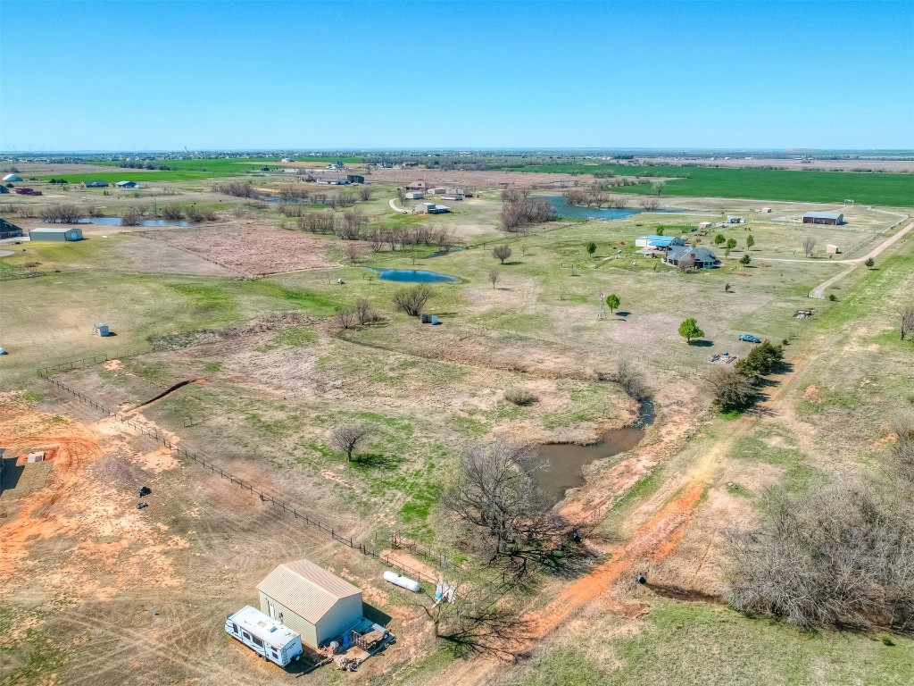 901 Jacobs Way, Yukon, OK 73099 drone / aerial view with a rural view