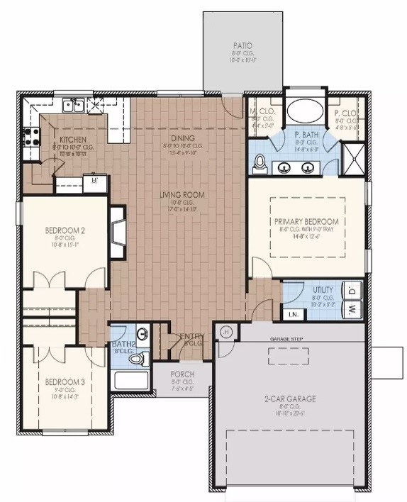 1696 Bloomington Court, Newcastle, OK 73065 floor plan