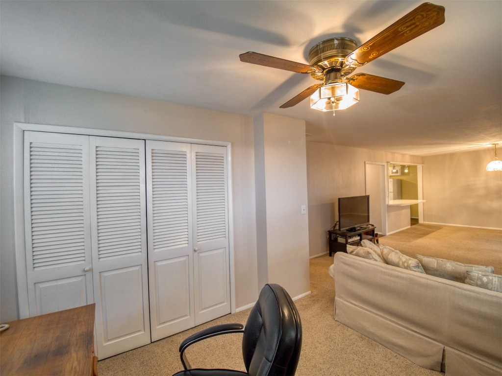 608 Skyline Drive, El Reno, OK 73036 interior space with ceiling fan