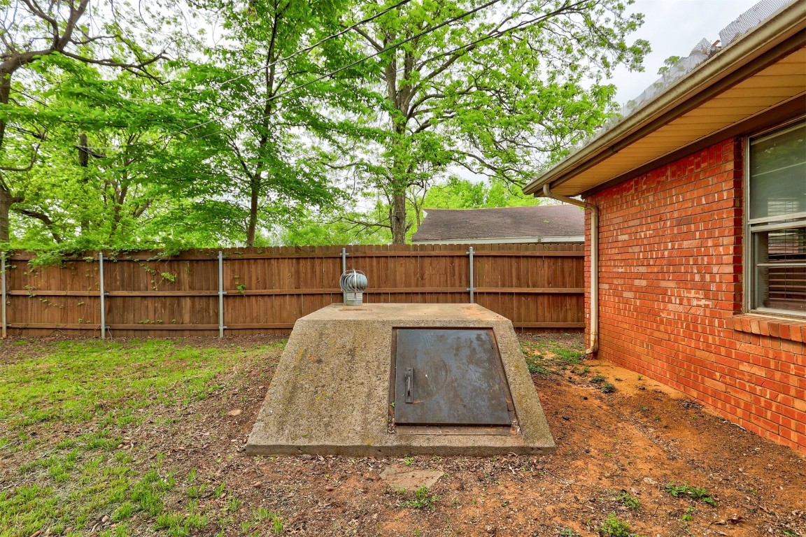 704 Juniper Avenue, Midwest City, OK 73130 view of storm shelter