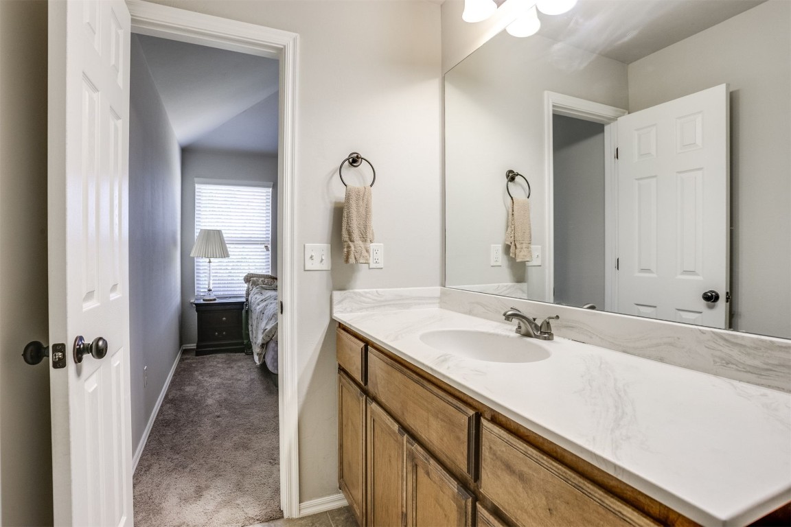 5604 Marblewood Drive, Oklahoma City, OK 73179 bathroom featuring vanity
