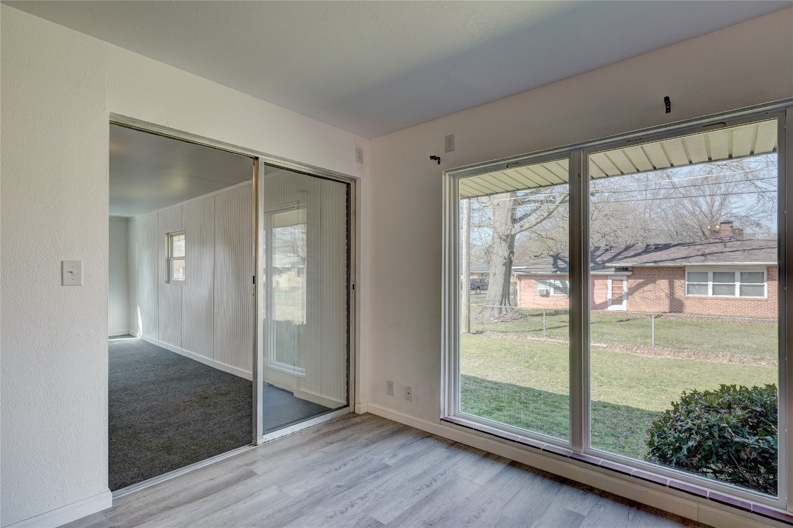 1419 Crescent, Bartlesville, OK 74006 interior space featuring light wood-type flooring