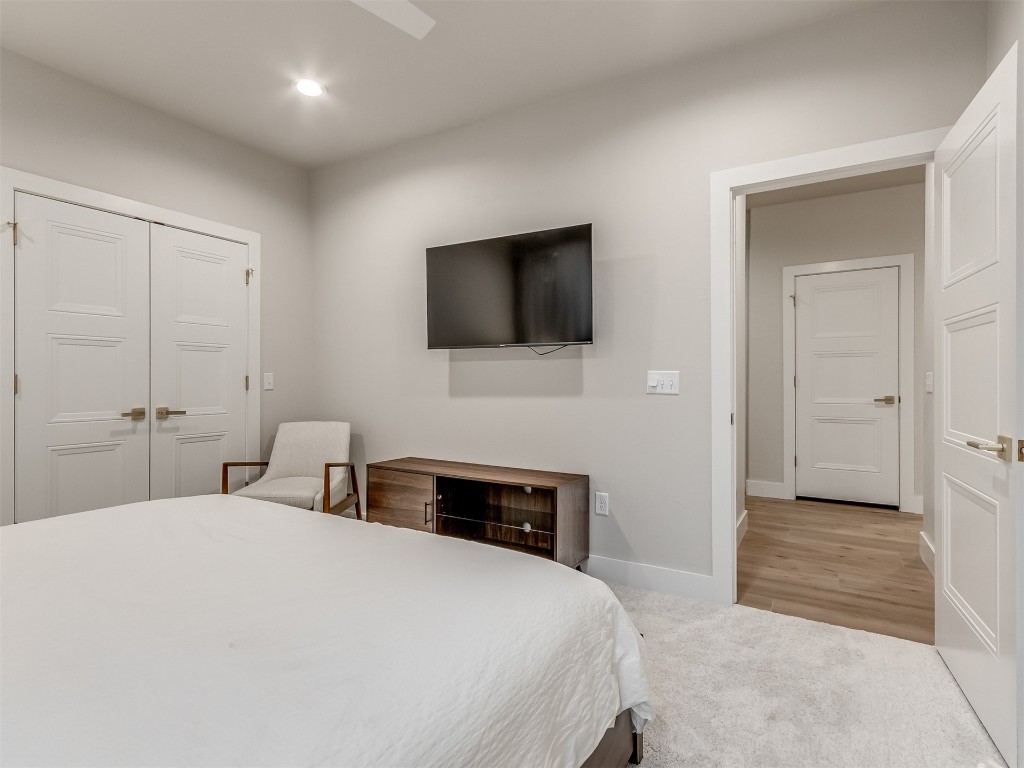59 Redbud Street, Carlton Landing, OK 74432 carpeted bedroom featuring a closet