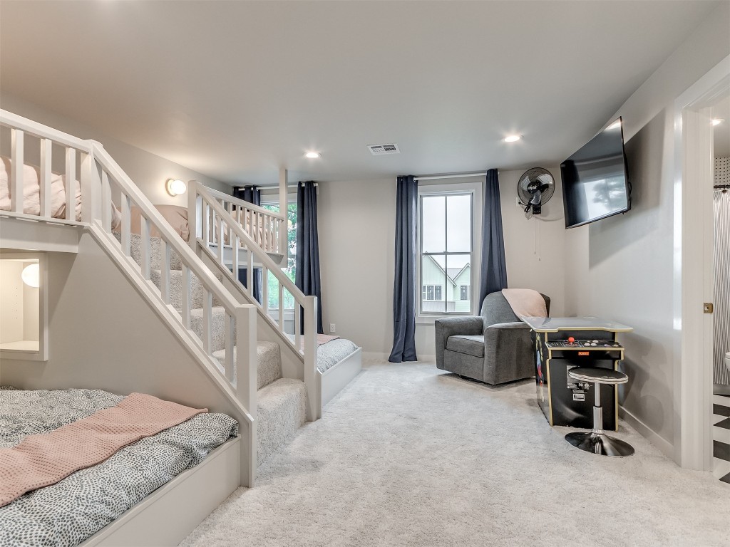 59 Redbud Street, Carlton Landing, OK 74432 bedroom with light colored carpet