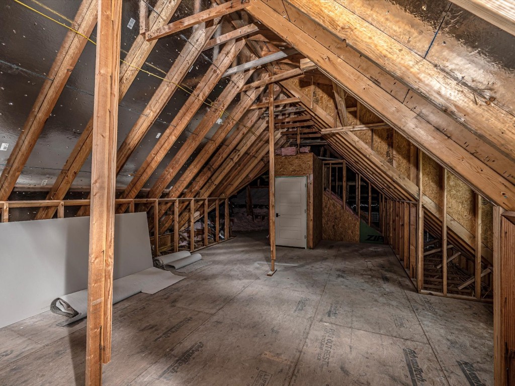4217 Grand Timber Drive, Edmond, OK 73034 view of unfinished attic
