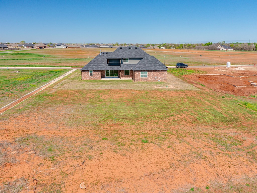 446 Venetian Avenue, Piedmont, OK 73078 birds eye view of property with a rural view