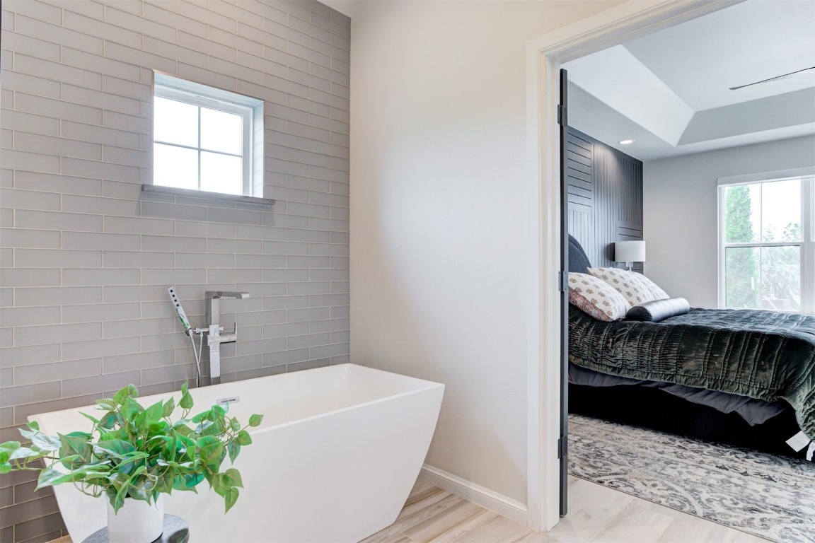 3821 Sienna Ridge, Newcastle, OK 73065 bathroom featuring vanity and hardwood / wood-style floors