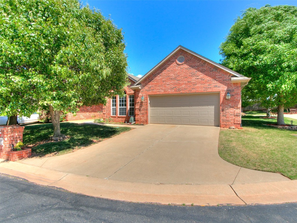 Beautiful Brick Patio Home in the Gated Subdivision of Warwick Park has 2 Beds, 2 Full Baths, Open Concept for  Living/Kitchen & Breakfast Bar, with an additional Living Room with French Doors/TV Room/Study & a second room designated as the Study with french doors & Built-in Shelves.  This brick home has 2 patios, 1 is covered on the south side in backyard & the other patio is uncovered on the north side of the house. There are 9', 10' & 11' ceilings in the home! With a Gated Entry, a Community Swimming pool & Rec Center for all homeowners, a Greenbelt area & Gazebo all in this  gorgeous subdivision are part of the reason to live here! HOA dues are $2400 annually and cover these items including mowing, weed-eating, fertilizer/weed pre-treat! Yards are small and zero lot lines.  Location, location, location to Kilpatrick & Lake Hefner Parkway as well as Crest, Sprouts, Warwick Library, Restaurants in NW OKC! More pics of the area, Lake Hefner and subdivision coming the week of April 29-May3