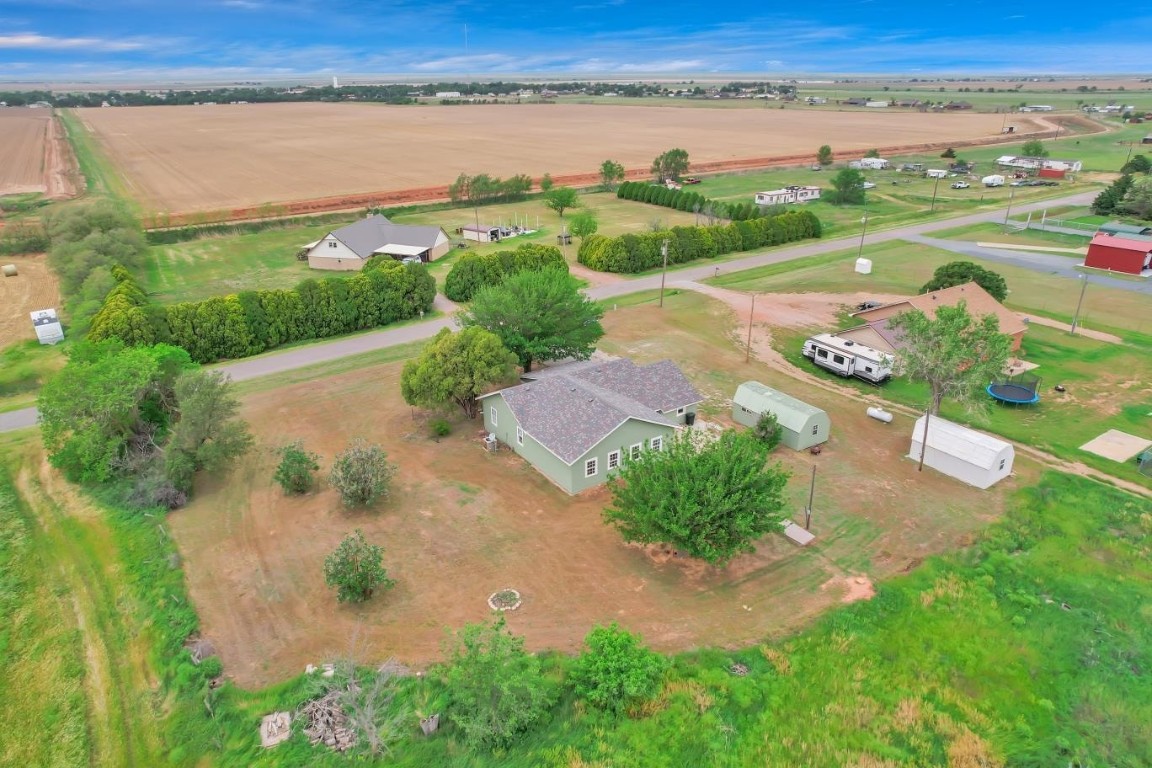 15448 S County Road 205 Road, Blair, OK 73526 birds eye view of property with a rural view