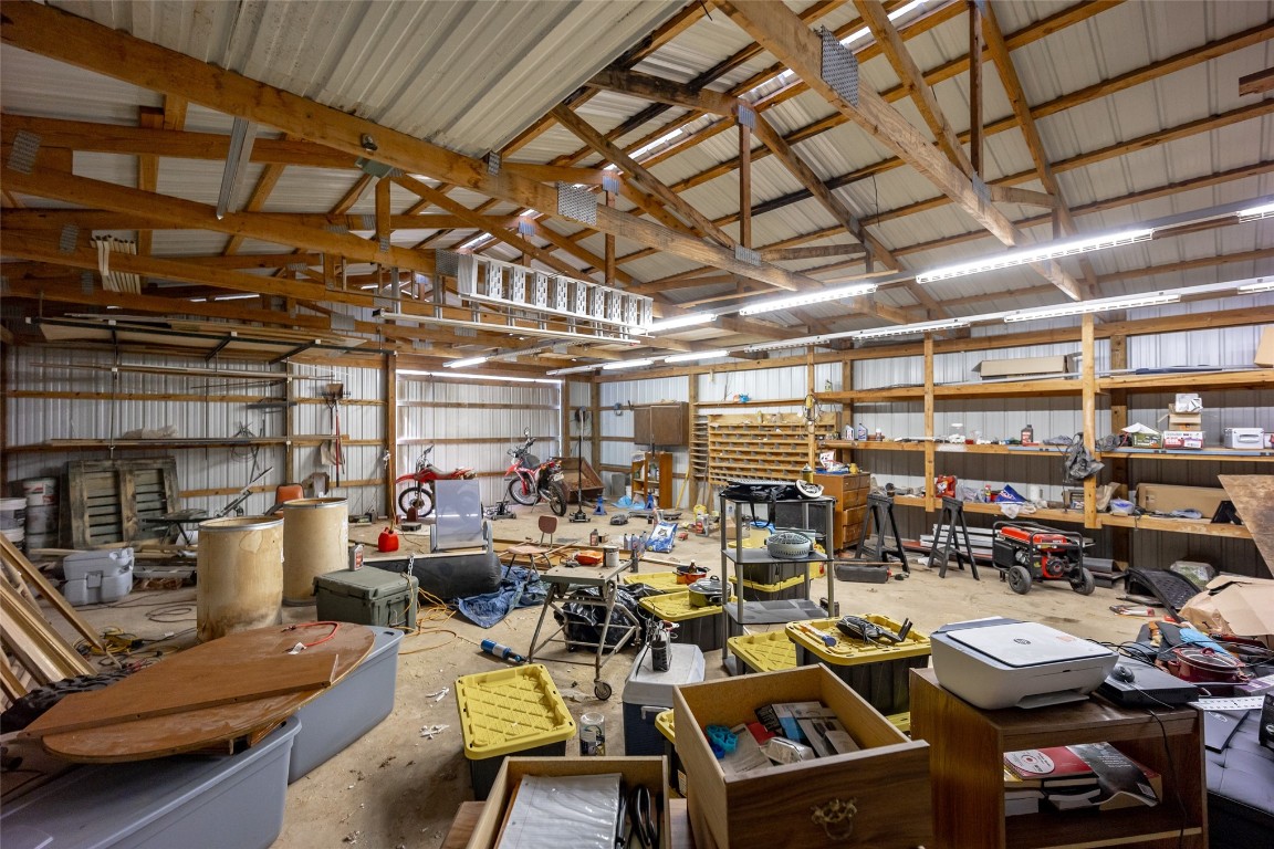 13494 290th Street, Blanchard, OK 73010 garage with a workshop area