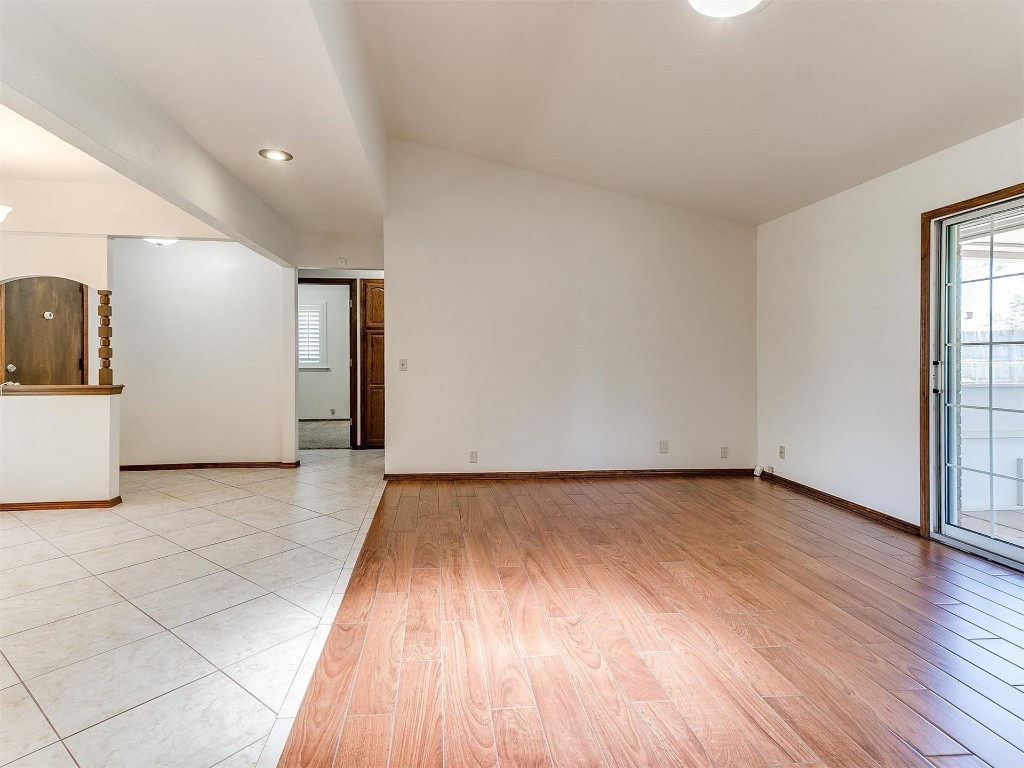 3908 Corbett Drive, Del City, OK 73115 unfurnished living room featuring light hardwood / wood-style flooring