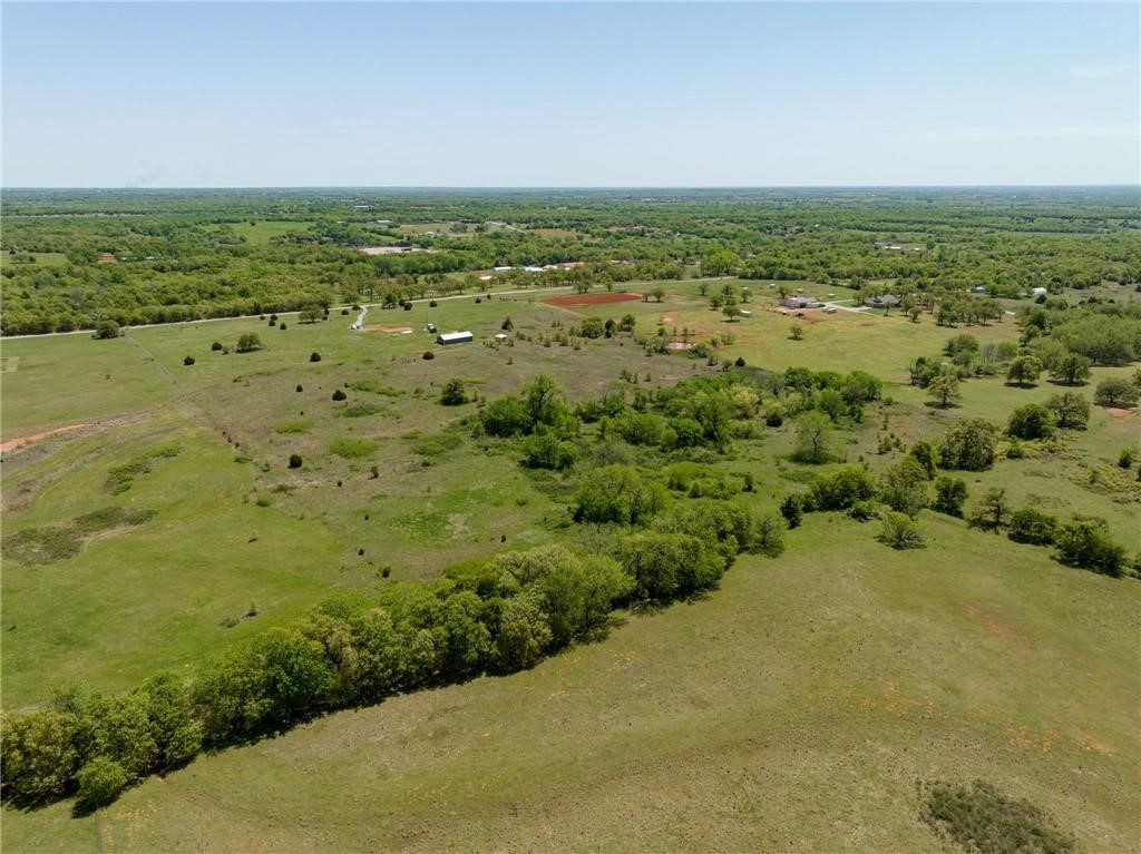 21787 Meridian Avenue, Blanchard, OK 73010 aerial view featuring a rural view