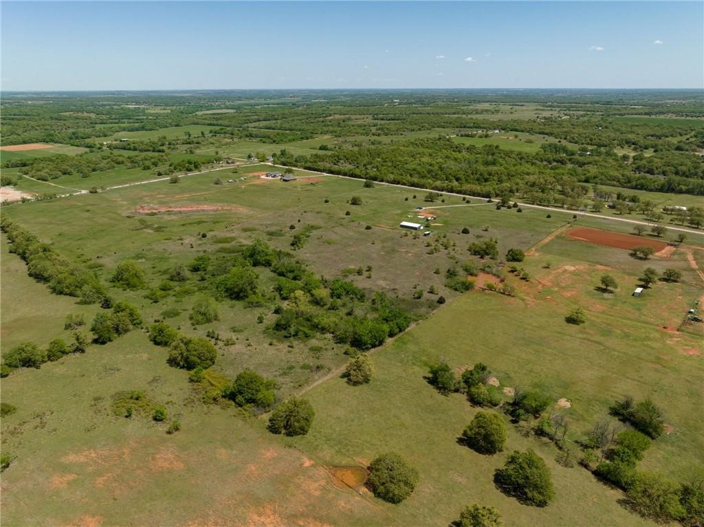 21787 Meridian Avenue, Blanchard, OK 73010 drone / aerial view featuring a rural view