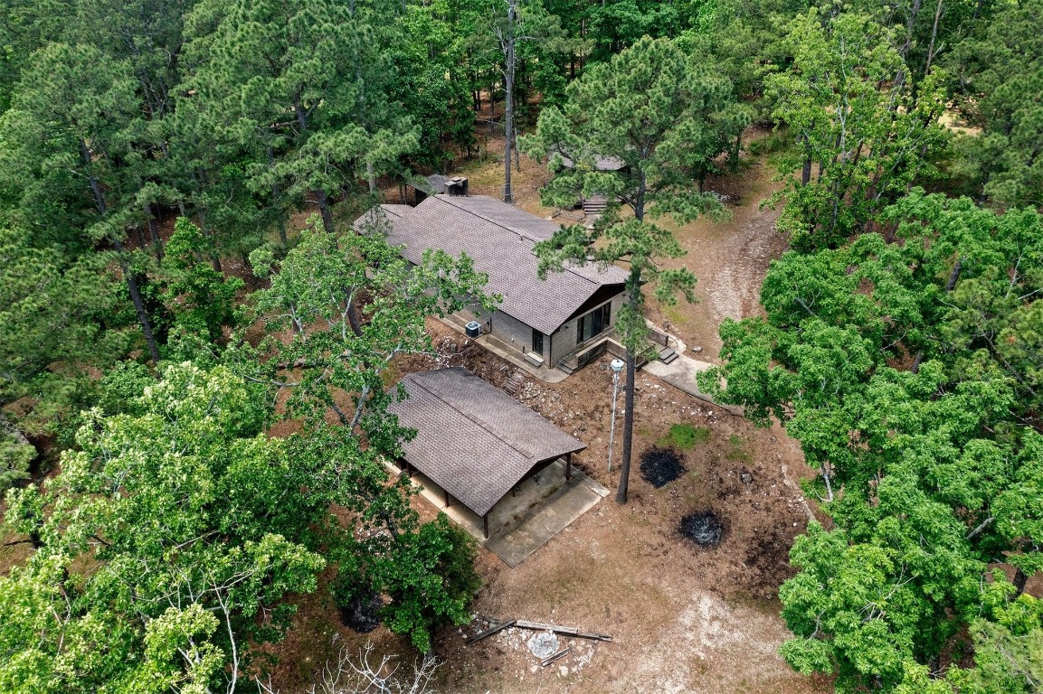 688 Old Hochatown Road, Broken Bow, OK 74728 view of drone / aerial view