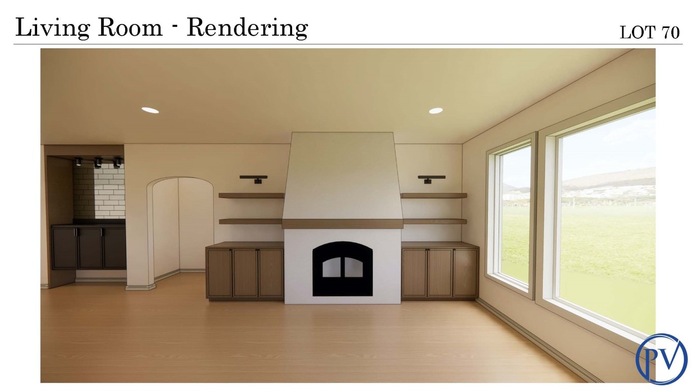 12165 Sunrise Ridge Loop, Kingston, OK 73439 unfurnished living room with light hardwood / wood-style flooring