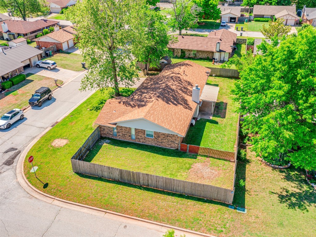 1413 Danbury Place, Oklahoma City, OK 73099 view of drone / aerial view