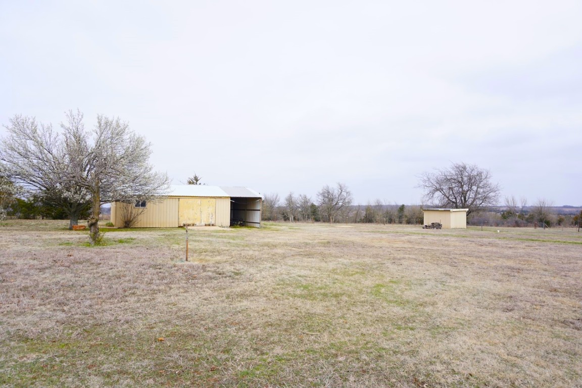 25550 County Road 110, Perry, OK 73077 view of yard with an outdoor structure