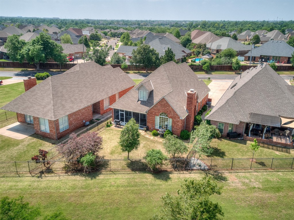 15608 Traditions Boulevard, Edmond, OK 73013 view of drone / aerial view